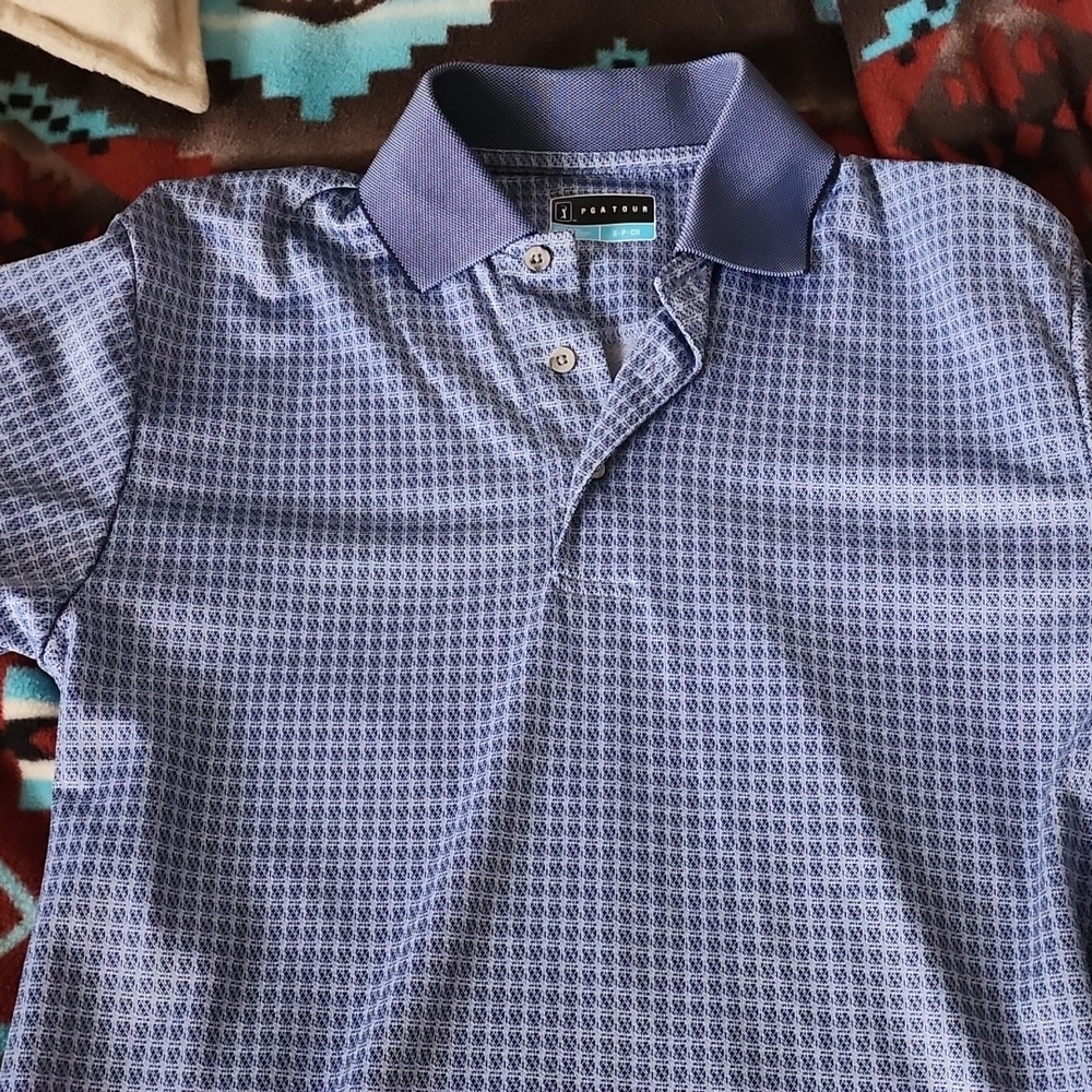 Two men's golf shirts